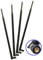 4 pcs of Universal 9dBi Wi-Fi 2.4/5GHz Dual-Band RP-SMA Male Antennas Extension for IP Wireless Security Camera Router and CCTV HD Wireless Camera System Video Antenna for NVR Security IP System