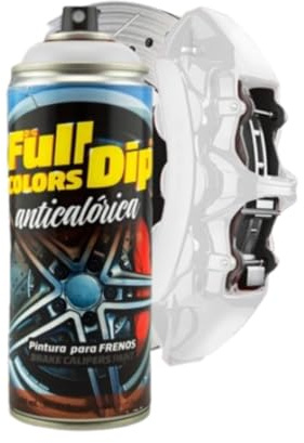 AutoFullCar Full Dip Sprayfarbe für Bremssättel, hitzebeständig, Acryl, permanent, Weiß