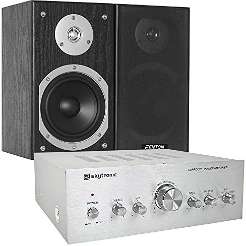 Skytronic Set HiFi Complet - Kit Sono DJ - 280 Watts, Idéal pour Animer Vos Soirées