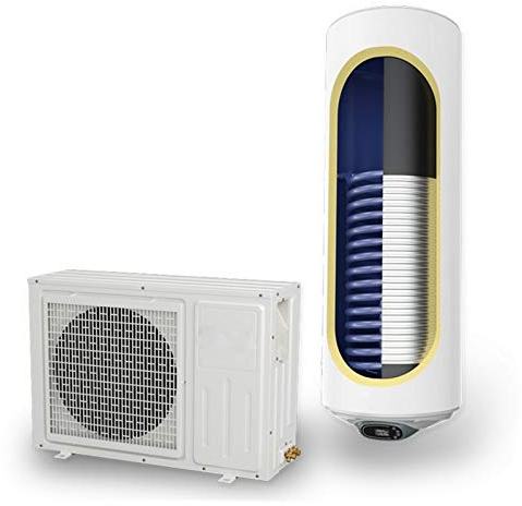 Wärmepumpen Warmwasserspeicher Luft/Wasser-Wärmepumpenanlage 120 Liter mit 1 Wärmetauscher und 2000 Watt Heizleistung wandhängend Solarspeicher 120 Liter Luft Wasser Wasser Heizung Keller…