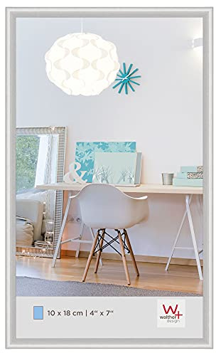 Walther Design Cadre Photo Argent 10 x 18 cm Nouveau Lifestyle Cadre en Plastique KV118S