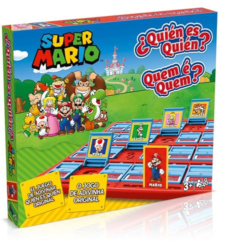 Winning Moves Quien es Quien Super Mario – Game of Questions and Answers – Spanish Version, WM03076-BL1-6