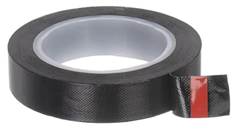 sourcing map Stoff PTFE Klebeband Rolle 0.5 x33 ft Hochtemperatur Schwarz | PTFE Kleber Klebeband, 0.13mm Dicke, für Vakuum Versiegelungsgerät Hand Impuls Versiegelung