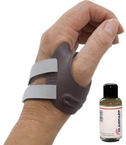 Ofa Push Ortho CMC tumortos osteoartrit, minskar smärta, postoperativt bandage + Olanmarp tvättmedel för mikrofiber 50 ml (höger, storlek 0)