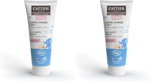 CATTIER Soin Bébé Crème pour le Change 75 ml (Lot de 2)