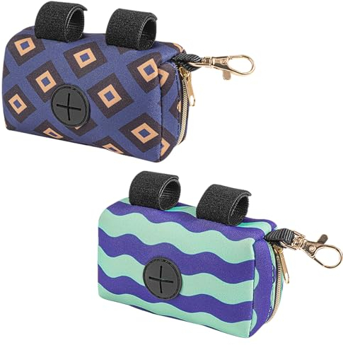 Monsully Hundekotbeutel-Spender, Tragbare Kotbeutel-Spender Hundekotbeutel-Spender mit Reißverschlus Haustier Kotbeutelspender für Hunde, für Spazierengehen mit Dem Hund Laufen Wandern