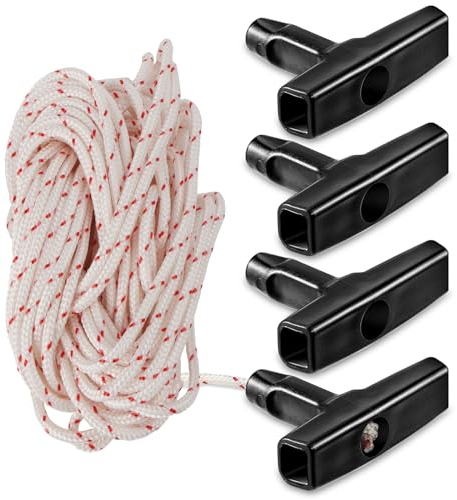 5 Stück Starterseil Rasenmäher 10 Meter, Starter Seil 10-Meter 4,0mm mit Starter Griff, Rasenmäher Seilzug, Rückstoßstarterseil, für Rasenmäher, Kettensägen, Trimmer, Kantenschneider, Motorteile