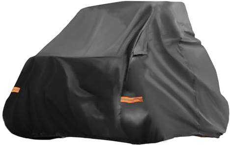 X AUTOHAUX UTV Cover for Polaris RZR Turbo R Waterproof Side by Side Cover | 127.95Lx74.02Wx74.41H, 210D-PU, Black, Outdoor Sun Rain Protection