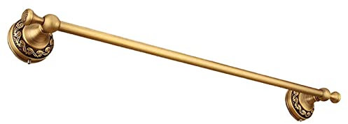 Generisch handtuchständer Moderner Handtuchhalter aus goldenem Messing für das Badezimmer Wandmontage gebürstete Oberfläche hochwertiger Dicker Platzsparer für Badezimmer und Küche 40 cm Länge