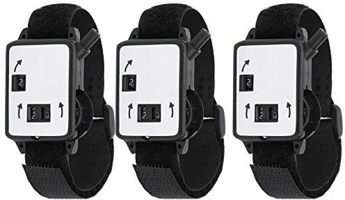 Locadence 3Pcs Golf Score Counter Watch, 1.4X1.1X0.3in Manual Dial Indicator Stroke Shot Keeper, Pocket Golf Score Counter for Golf Enthusiasts