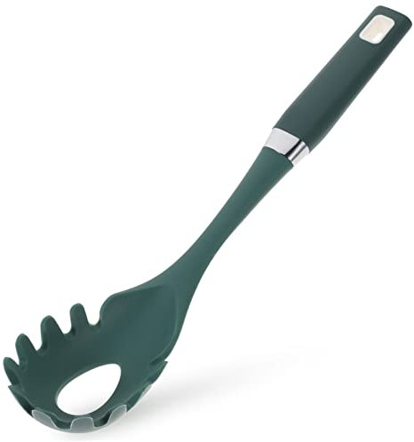 Cabilock Spaghettilöffel aus Silikon Pastalöffel mit Hohler Form Multifunktionslöffel für Zuhause Hitzebeständiger Servierlöffel Praktisches Küchenutensil