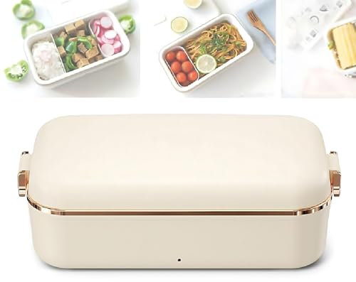 Boîte à Déjeuner Chauffante Portable, 45 W Amovible en Acier Inoxydable 304 Pur De Qualité Alimentaire, Boîte Chauffante Isolée De 1,5 L, Boîte à Déjeuner électrique, Chauffe-Aliments pour Voiture