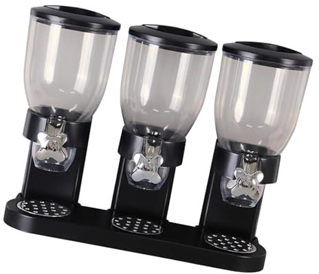 SiaBiced Distributore di Cereali per L'organizzazione di Alimenti per La Casa, Tre Tazza di Nero