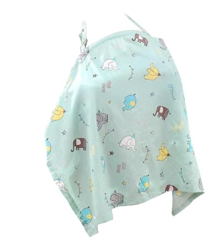 Morbida copertura per allattamento con cerchio, copertura per allattamento al seno da donna, 97 x 60 cm, design portatile e versatile, comoda fornitura per allattamento e pompaggio del bambino