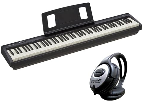 Roland FP-10 Tragbares Digital Piano Keyboard Schwarz mit keepdrum Kopfhörer