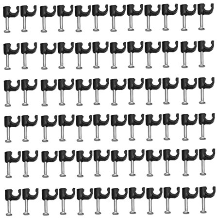 SHINEOFI 100pezzi Clip Per in Plastica Fissatore Per Avvolgicavo Organizzatore Per Clip Per Organizzatore Per Per Alimentazione Linee Telefoniche Reticoli