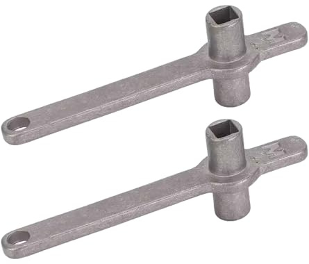 BIGP Entlüftungsschlüssel Set 2-teilig, Heizungsschlüssel aus Hochwertigem Edelstahl (5mm Vierkant), Professionelles Werkzeug zum Heizung Entlüften