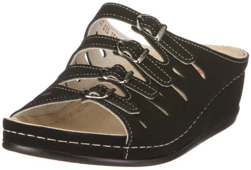 Berkemann Hassel Damen Pantoletten, Schwarz (Schwarz), 40 EU