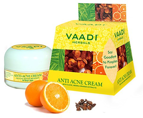 Vaadi Herbals Anti Acne Skin Cream. Reduces The Apperance Of Fine Lines And Wrinkles. Prevent Scar, Pigmentation Markes, Dark Patches And Blemishes. Removes Pimples And Blackheads Without Leaving Scar