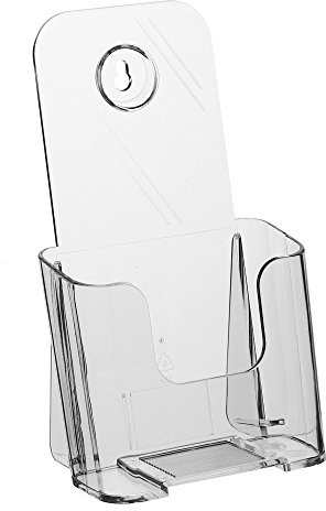 unbekannt 10 Stück DIN Lang (99x210mm) Prospekthalter Hochformat transparent