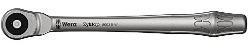 Wera 05004033001 8003 B Zyklop Metal Ratchet with push-through square and 3/8 drive