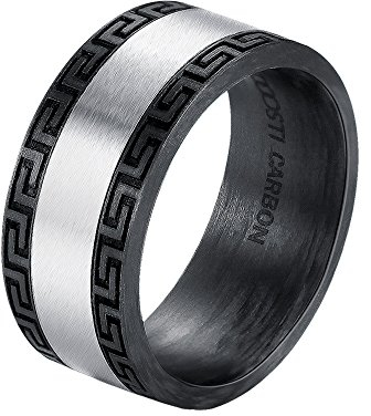 DOOSTI Carbon Ring/Partnerring Carbon mit Edelstahl - Inkl. Innen- oder Außengravur gratis