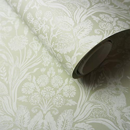 Holden Décor Harlen Woodland Leaf Flower Motif Animal Butterflies Vintage Style Wallpaper 90162