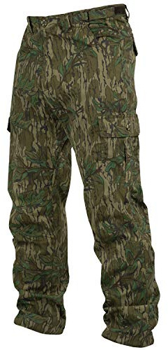 Mossy Oak Cotton Mill 2.0 Camo Hunting Pants for Men Camouflage Clothes, X-Large, Greenleaf