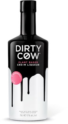 Dirty Cow Dairy Free Cre*m Liqueur (Silky Strawberry, 1 x 70cl bottle, 17% ABV)