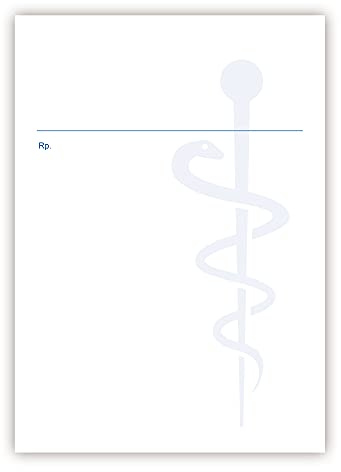 Privatrezepte A6 hoch, 200 Blatt, 80 g/m², Laser- und Inkjet geeignet für Hausarzt, Krankenhaus, Klinik, Allgemeinmediziner