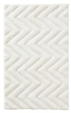 Jotex Arild Badteppich, nachhaltige Baumwolle - Weiß, 50X80 cm