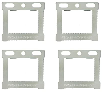 10 pc Square Sawtooth CWH1 Hangers Aluminum Back Stretched Canvas Hollow Back Floater Picture Frame Hanging Kit with Screws.