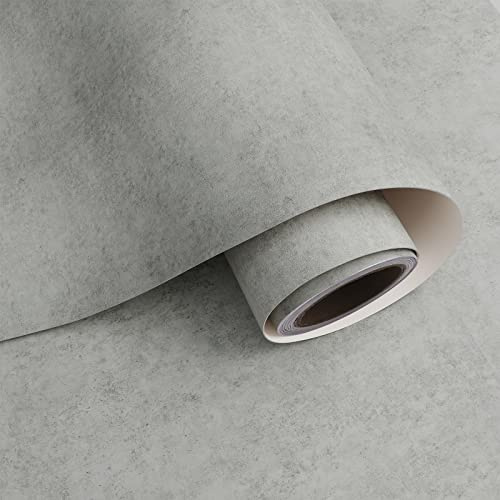 VaryPaper Tapeten Betonoptik Klebefolie Grau Wandtapete Industrial Möbelfolie Selbstklebende Folie Vintage Tapeten Wohnzimmer Muster Tapete Fototapete Beton Optik Küchentapete Abwaschbar 81cm×3m