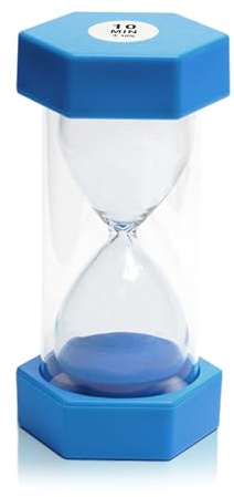 Sanduhr, Kinderuhr, dekorative Sanduhr, Timer können in Klassenzimmern, Küchen, Wohnungen, Büros und auch als dekorative Timeruhr (10 Minuten, Blau)
