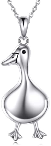JERWLI 925 Sterling Silber Tieranhänger Halskette, niedlicher Tierschmuck als Geschenk für Damen und Mädchen