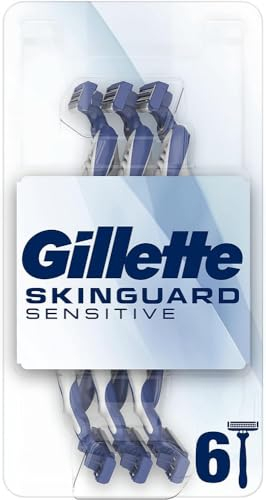 Gillette SkinGuard Disposable Razor for Sensitive Skin x8, Clinically Tested for Sensitive Skin