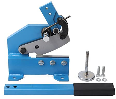 ECUTEE Cesoia a Leva Lamiera Metallo Acciaio Taglierina Utensile Trancialamiera, Forbici a Leva Manuale, 125 mm Taglierina Manuale da per Taglio del Metallo, Forbici per Lamiera e Acciaio Piatto