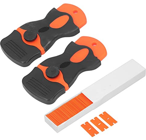 Sverniciatore, Raschietto Per La Pulizia, Kit Per Oscuramento Finestre, Set di Strumenti Per Raschietto a Bordo Singolo Sostituzione Lama Raschietto in Plastica Per Calafataggio Domestico Rimozione Co