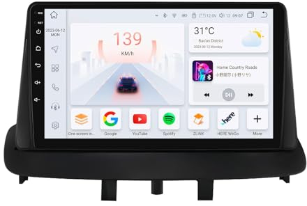 Android 12 Car Radio 9 Pollice Touchscreen 8-Core Per Renault Megane 3 2008-2014 WiFi Android Auto Senza Fili Con Carplay Bluetooth 4G + 32G WiFi 4G GPS RDS AM/FM Macchina Fotografica Posteriore