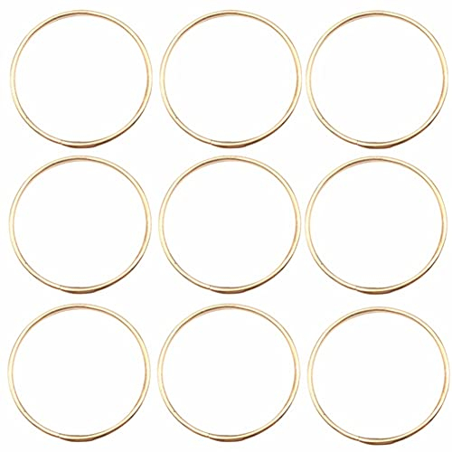 Lisher 100 Stück, goldfarben, großer Sensor, Kreis, Ringe, , für Sensoren, zum Aufhängen, DIY, Steckverbinder, 65 mm
