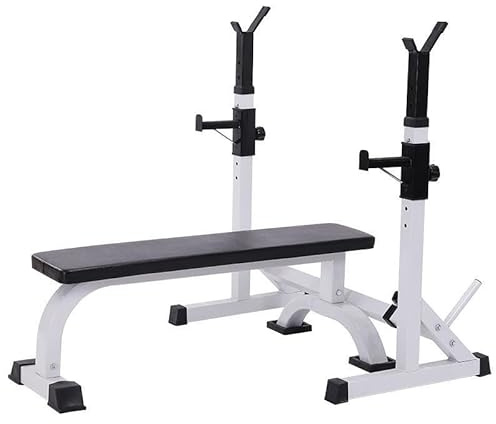 GANDUNQI Squat rack home fitness weightlifting bed home smart telescopic bench press barbell rack standing active fitness table full body workout muscle-set