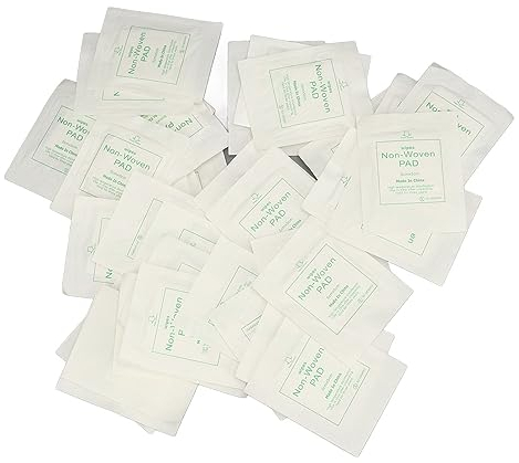 Tampon De Gaze De Premiers Secours, 100 Pièces Tampon D'essuyage Non Tissé Jetable Paquet Individuel Tampons D'urgence En Gaze Douce Pour les Voyages En Voiture De Premiers Secours En Plein Air