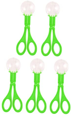 TOYANDONA 5St Fehlerfalle Kinderschere Fangschere Bugs Scooper Fangtier Scherenfänger Kinderspielzeug Activity für Kinder Insektenfänger mit Schere Insektenklammern aus Kunststoff Plastik