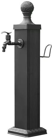 SBCWH Fontaine D'extérieur avec Robinet pour Cour, Colonne d'eau Verticale en Acier Inoxydable, Support de Tuyau Autoportant, Borne D'incendie de Jardin, Poteau de Robinet Résistant Au Gel(74cm/39in)
