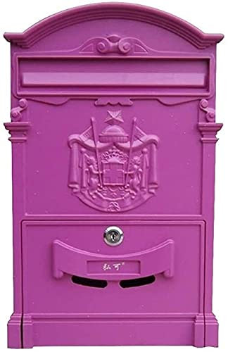 Wall-Mount Mailbox Wall Mounted Post Box Post Boxes Mailboxes Wall Mounted Retro Mailbox Aluminum Outdoor Mail Box Post Box Secure Letterbox Outside Mailboxes Drop Box 210605