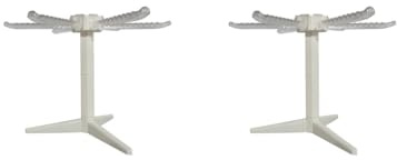 Lot de 2 séchoirs à pâtes et spaghettis pliables - Support de stabilité pour nouilles - Design trépied - Accessoires de cuisine