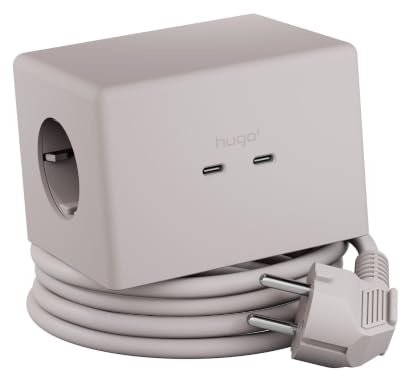 Brennenstuhl Hugo! ONE 2nd Gen. Steckdosenwürfel mit USB C 20W PD