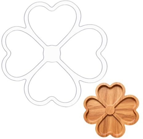 beinkmake Leaves Router Template Acrylic Router Template for Woodworking Drawing Inlay Templates Charcuterie Board Decorative Templates 7.9x7.9 inch