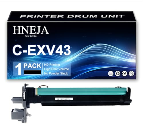 Kompatible Bildeinheit für Canon ImageRUNNER Advance 400iF 500iF Drucker, C-EXV43 Trommeleinheit Ersatz | Hohe Reichweite | 80000 Seiten,Black-1 Pack