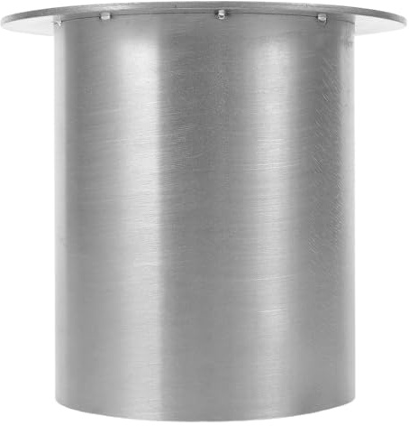 GLEAVI Rejilla de Basura Empotrada de Acero Inoxidable Tapa Redonda Encajada para Cubo de Basura Integrado Encimera Cubierta sin Fondo para Huecos para Cocina y Restaurante